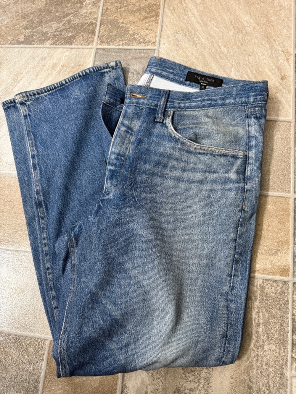 Rag and Bone Men's Blue “Sweatpants”Jeans
